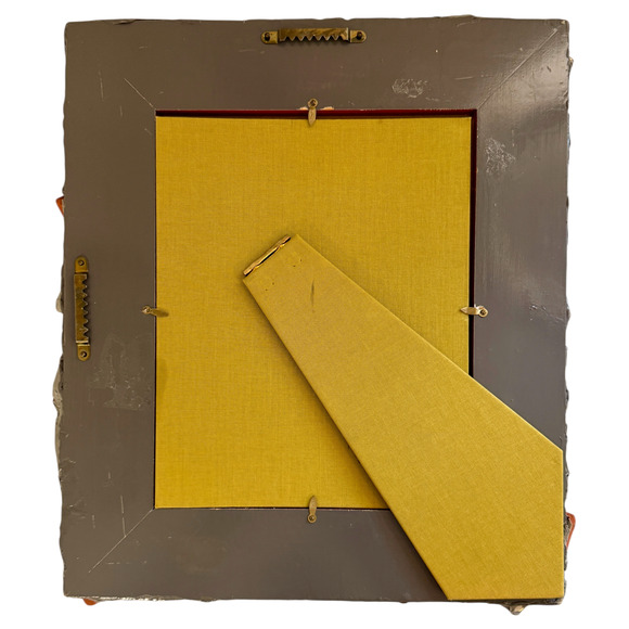 Mackenzie Childs Picture Frame Shards Putty Mixed Materials Vintage 15 x 14 READ - Picture 13 of 17